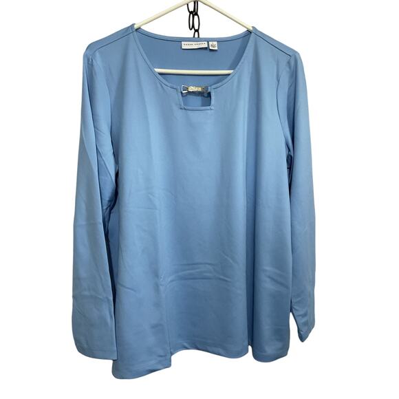 NEW Susan Graver Top Size Large Blue - Picture 8 of 9